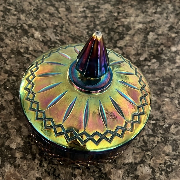 Indiana glass / carnival glass candy bowl - Picture 2 of 7